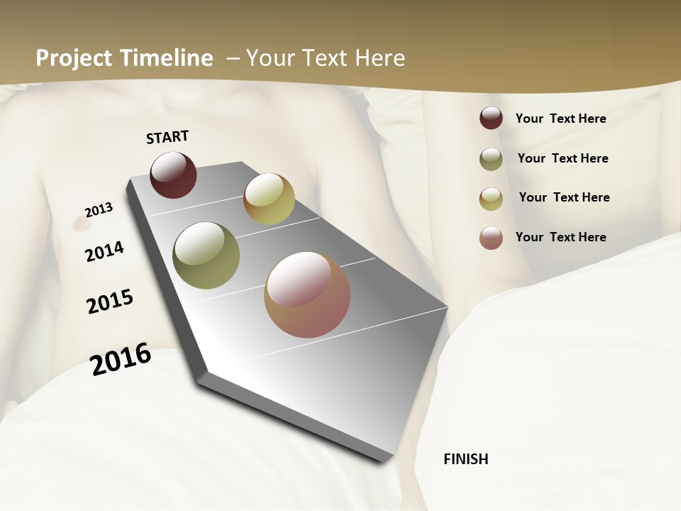 Fashion Portrait Of Beautiful Young Lovers In Bed PowerPoint Template