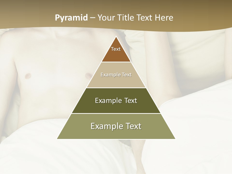 Fashion Portrait Of Beautiful Young Lovers In Bed PowerPoint Template