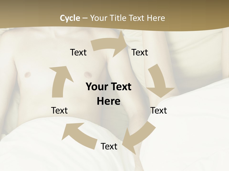 Fashion Portrait Of Beautiful Young Lovers In Bed PowerPoint Template