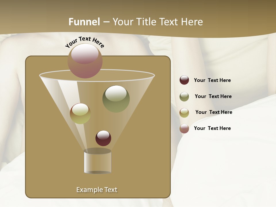 Fashion Portrait Of Beautiful Young Lovers In Bed PowerPoint Template