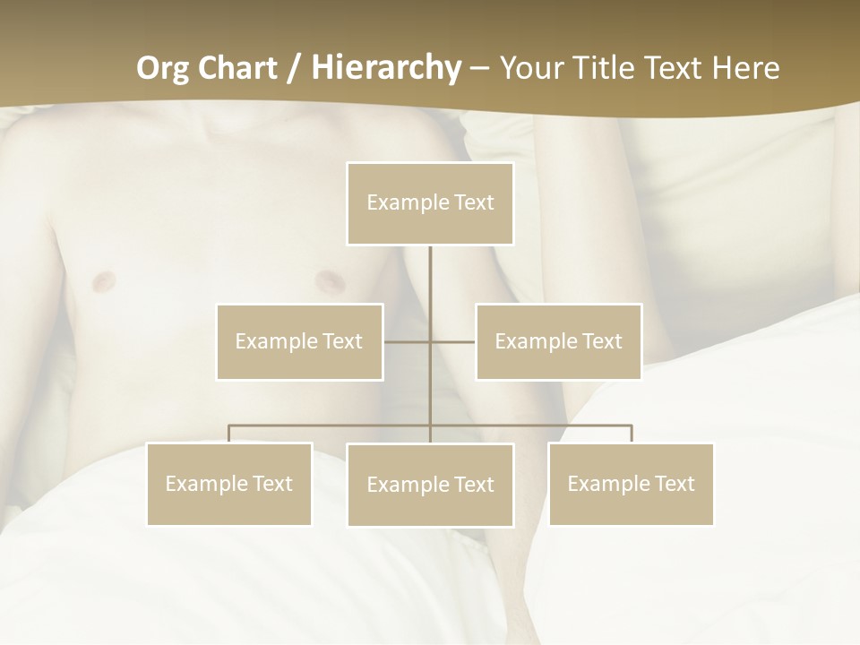 Fashion Portrait Of Beautiful Young Lovers In Bed PowerPoint Template