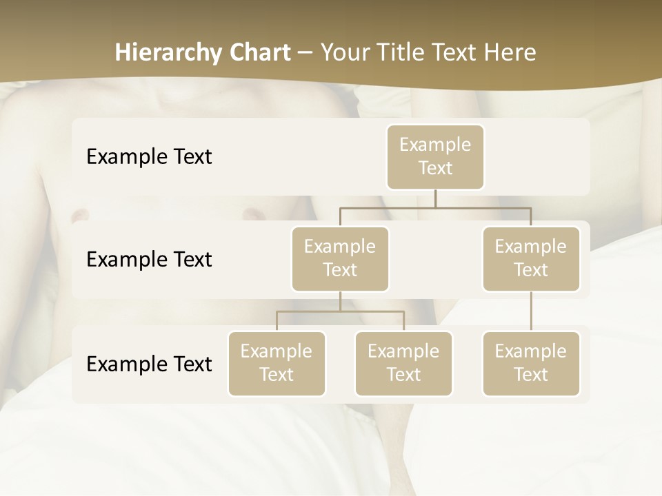 Fashion Portrait Of Beautiful Young Lovers In Bed PowerPoint Template