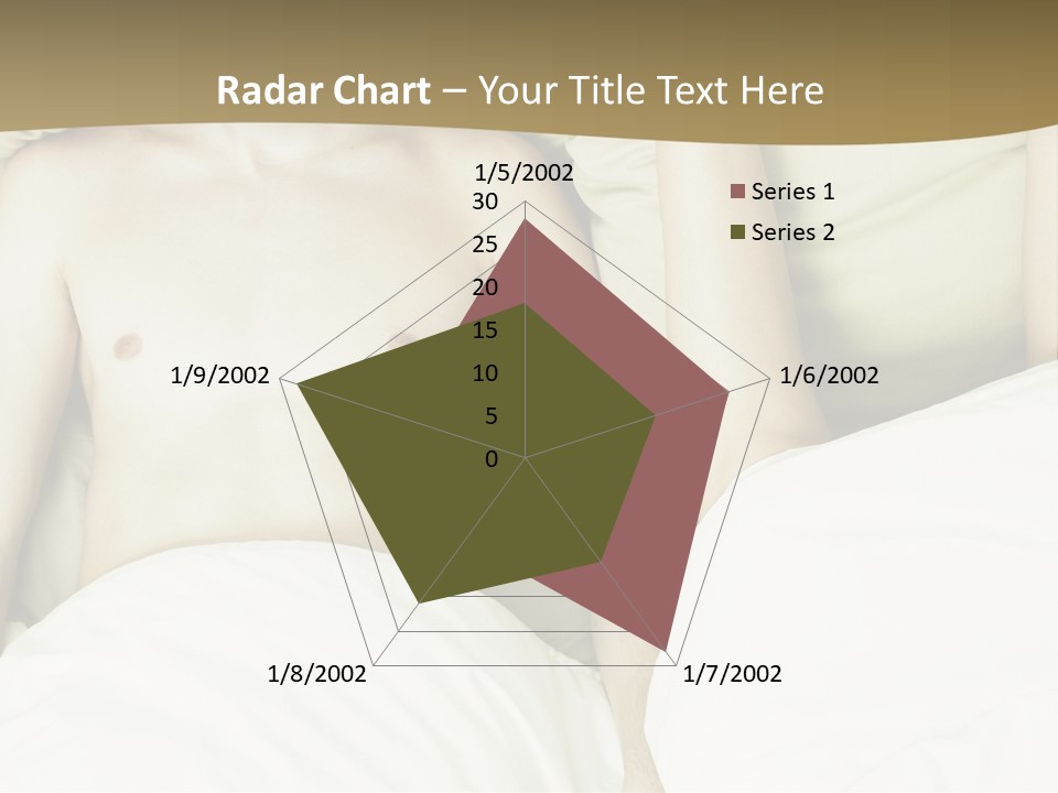 Fashion Portrait Of Beautiful Young Lovers In Bed PowerPoint Template