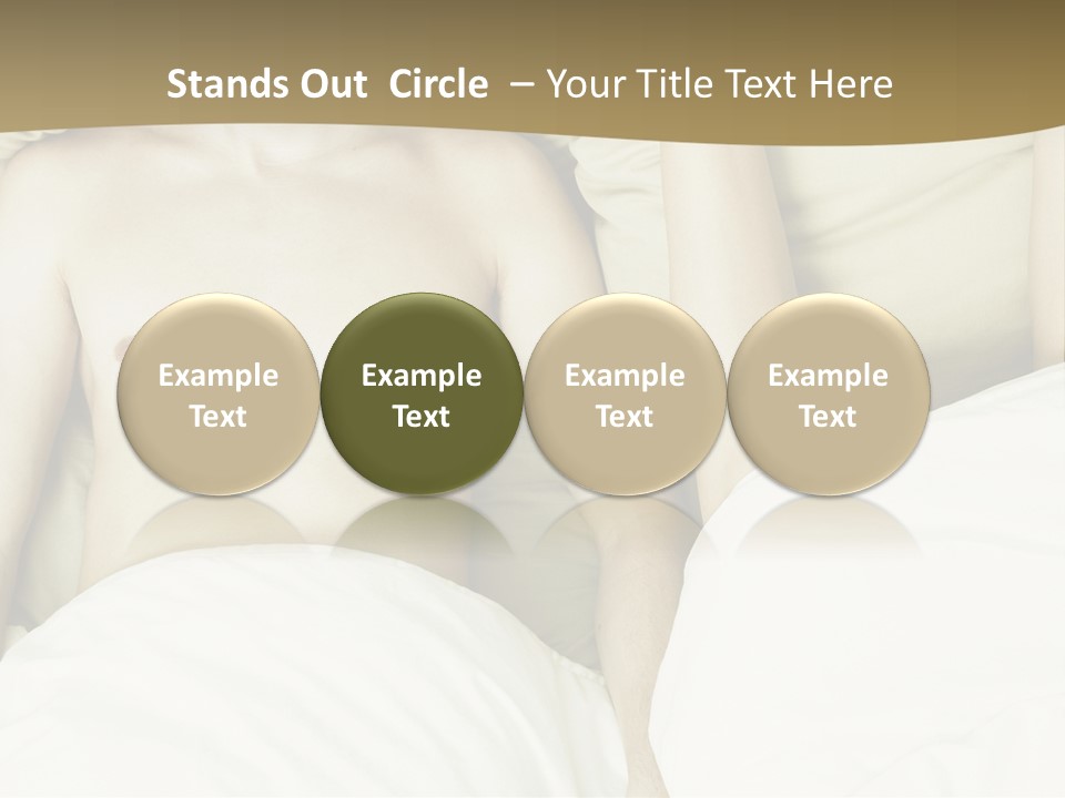 Fashion Portrait Of Beautiful Young Lovers In Bed PowerPoint Template