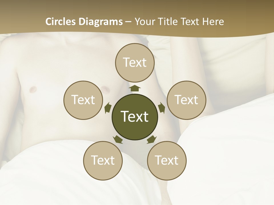 Fashion Portrait Of Beautiful Young Lovers In Bed PowerPoint Template