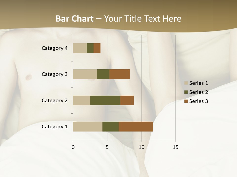 Fashion Portrait Of Beautiful Young Lovers In Bed PowerPoint Template