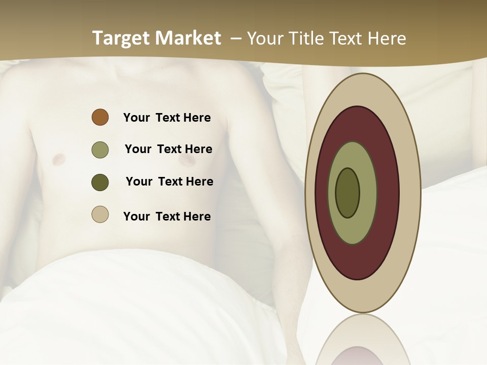 Fashion Portrait Of Beautiful Young Lovers In Bed PowerPoint Template