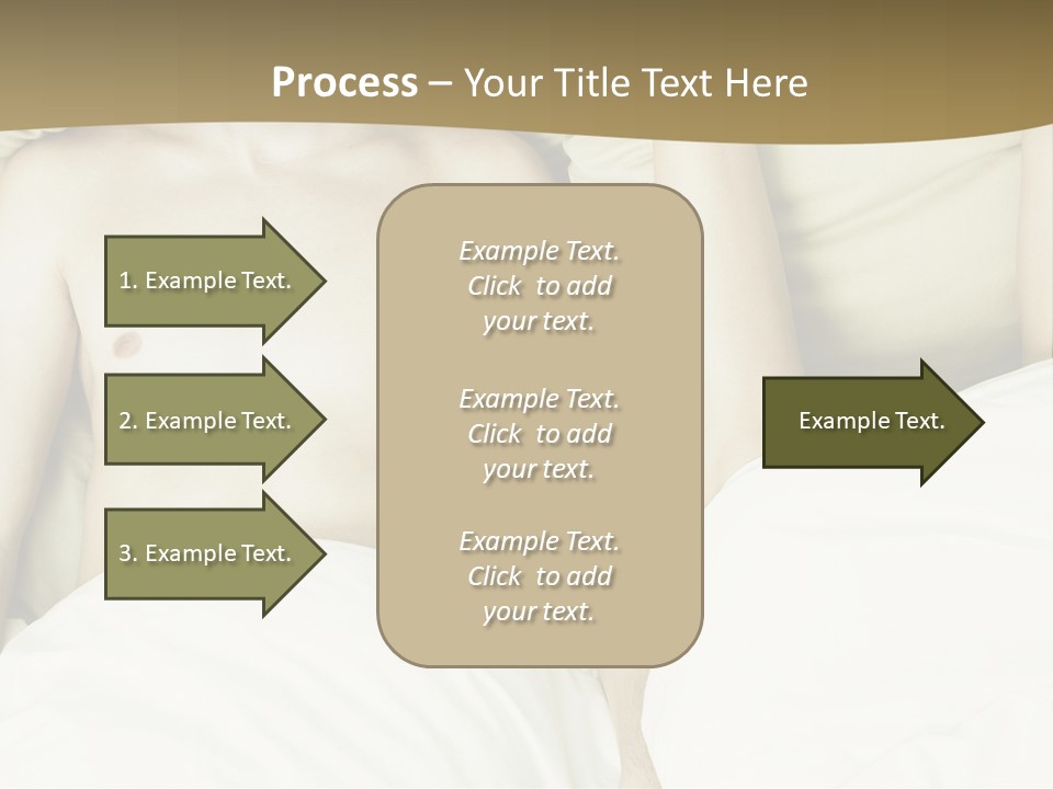 Fashion Portrait Of Beautiful Young Lovers In Bed PowerPoint Template