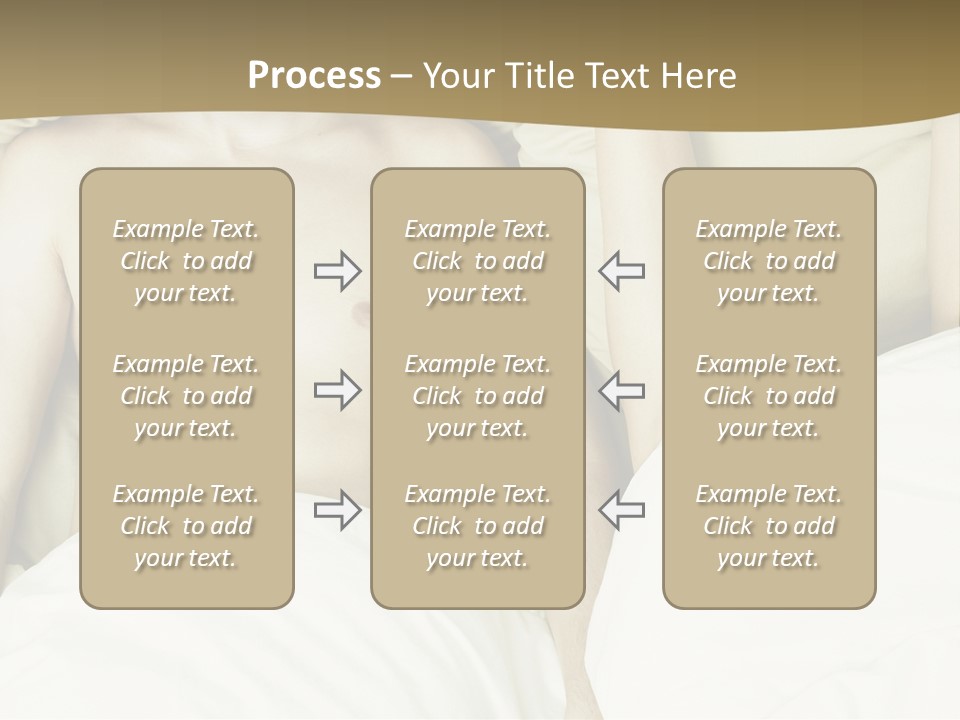 Fashion Portrait Of Beautiful Young Lovers In Bed PowerPoint Template