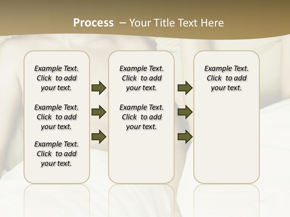 Fashion Portrait Of Beautiful Young Lovers In Bed PowerPoint Template