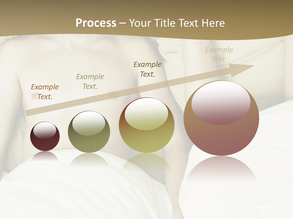 Fashion Portrait Of Beautiful Young Lovers In Bed PowerPoint Template