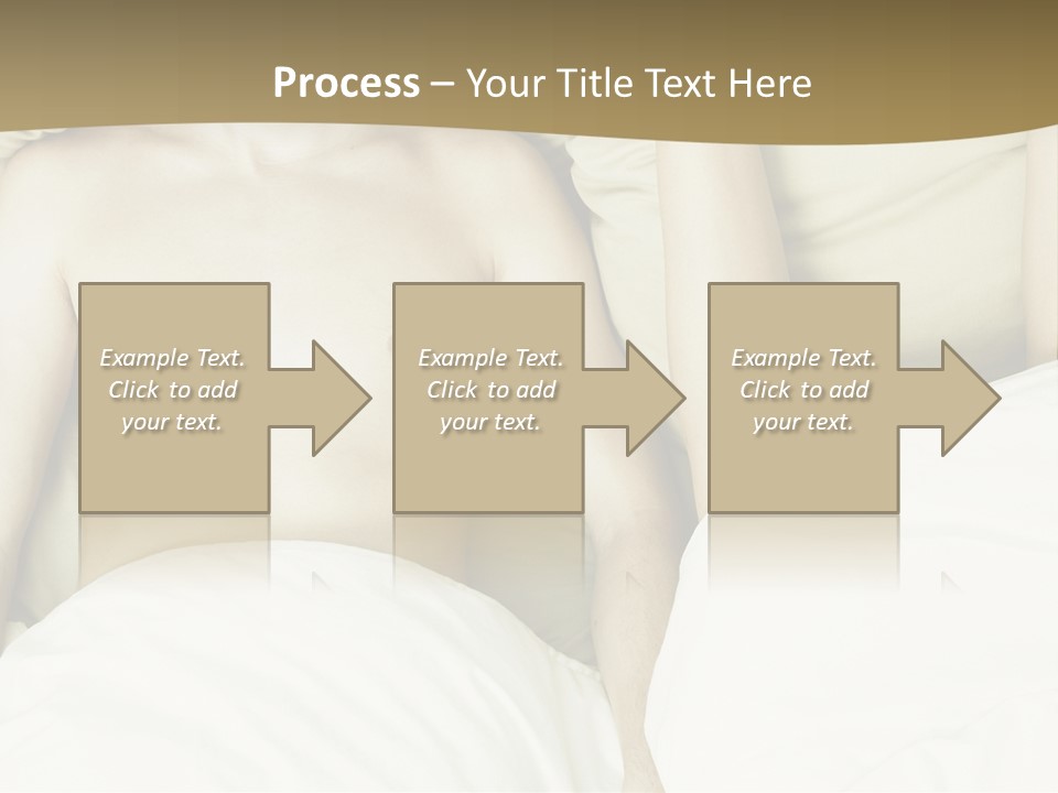 Fashion Portrait Of Beautiful Young Lovers In Bed PowerPoint Template