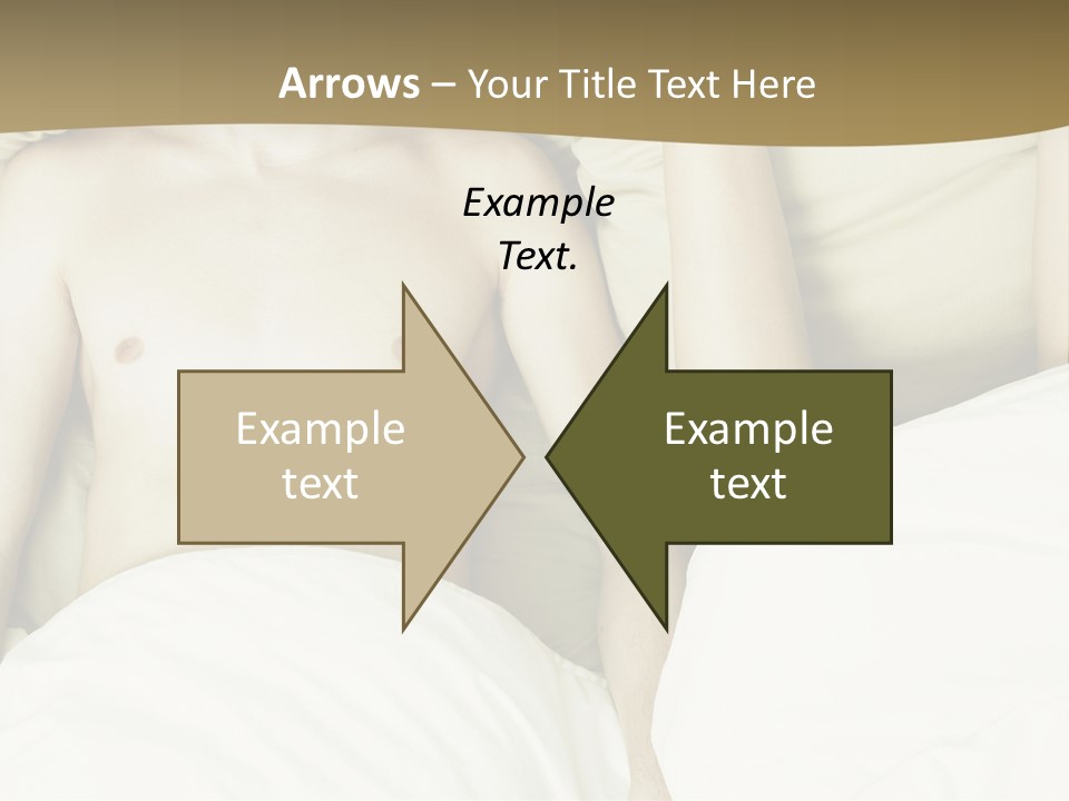 Fashion Portrait Of Beautiful Young Lovers In Bed PowerPoint Template