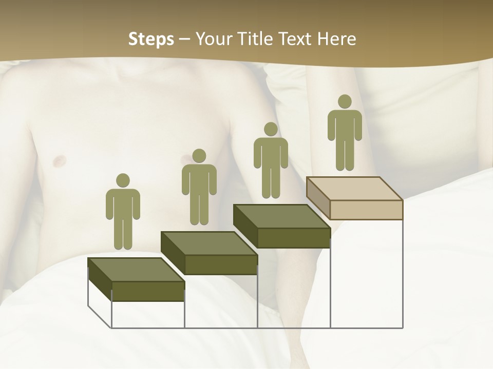 Fashion Portrait Of Beautiful Young Lovers In Bed PowerPoint Template