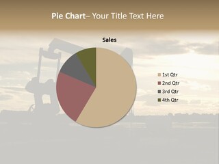 Grasshopper Pump Jack Silhouette PowerPoint Template