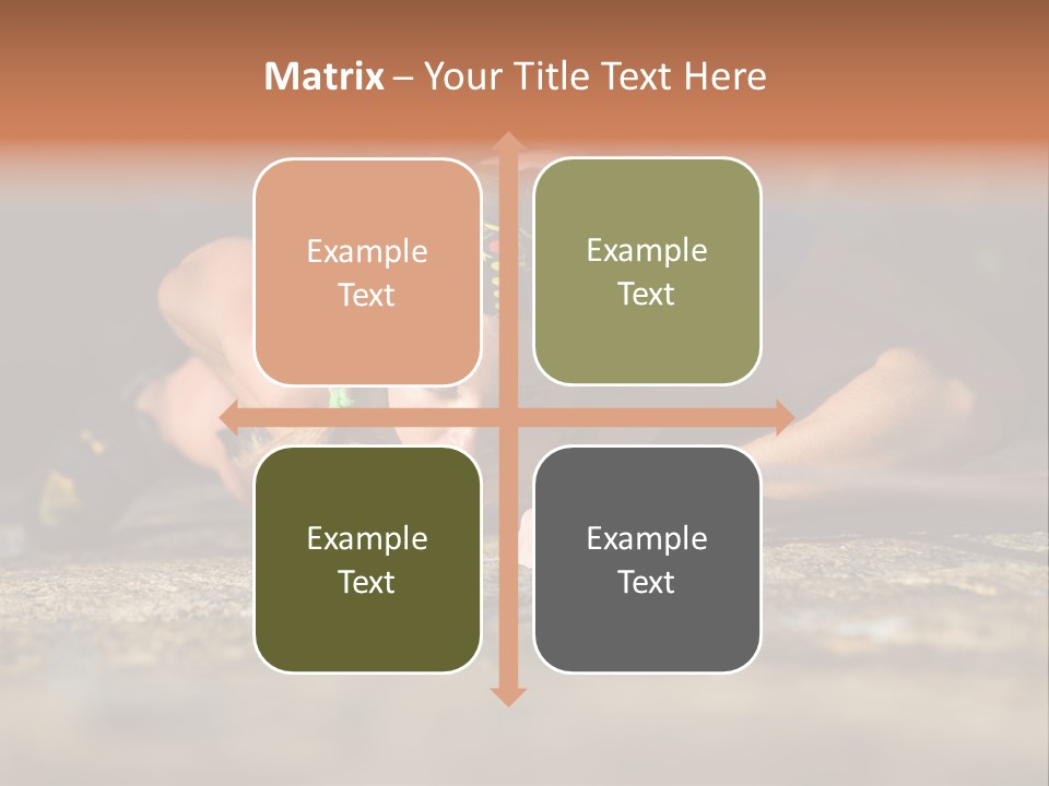 Vertical Image Of Woman Doing Exercise On The Mountain PowerPoint Template