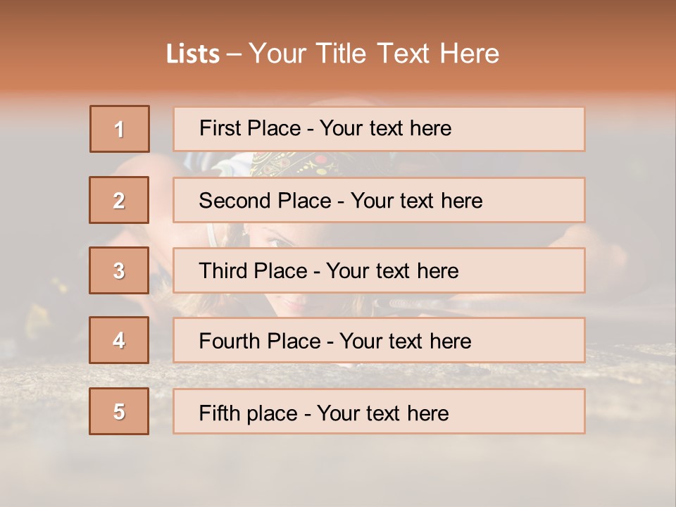 Vertical Image Of Woman Doing Exercise On The Mountain PowerPoint Template