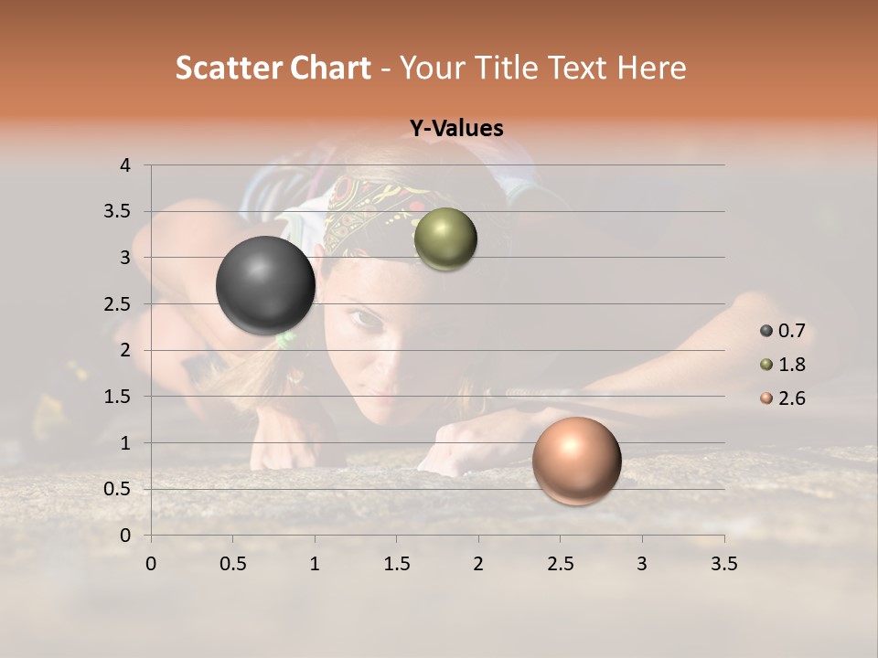 Vertical Image Of Woman Doing Exercise On The Mountain PowerPoint Template