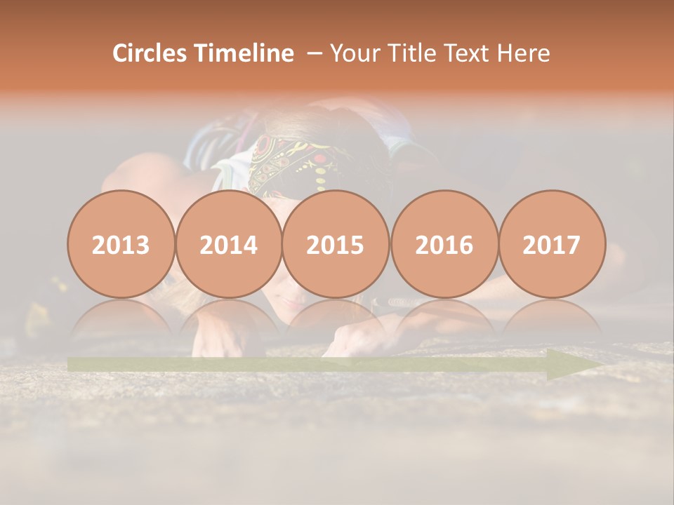 Vertical Image Of Woman Doing Exercise On The Mountain PowerPoint Template