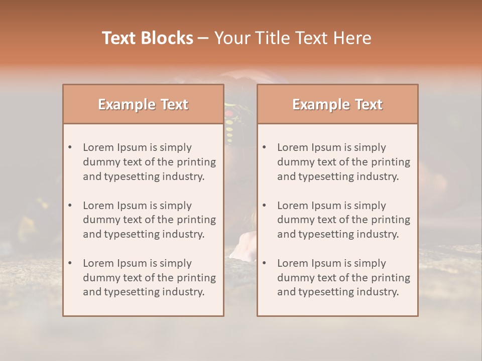 Vertical Image Of Woman Doing Exercise On The Mountain PowerPoint Template