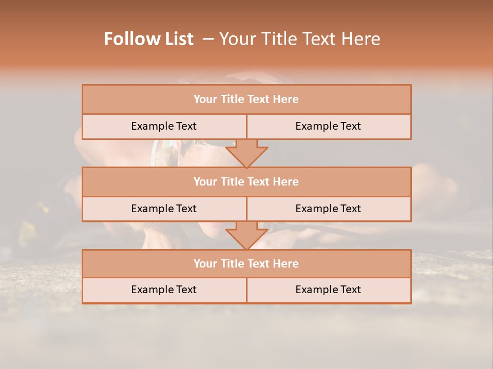 Vertical Image Of Woman Doing Exercise On The Mountain PowerPoint Template