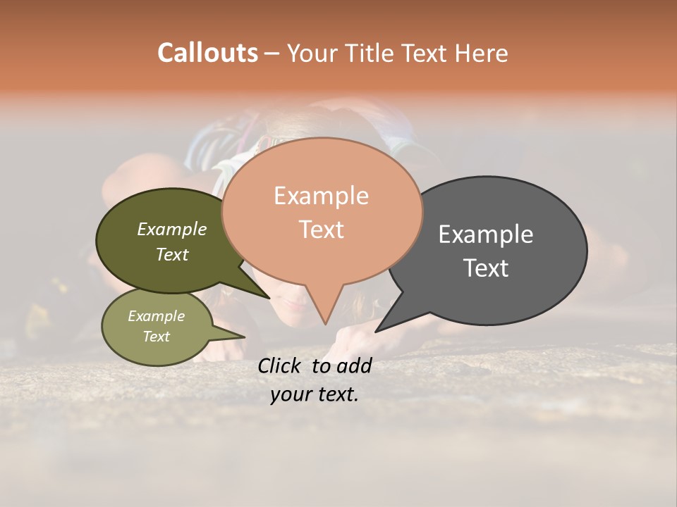 Vertical Image Of Woman Doing Exercise On The Mountain PowerPoint Template