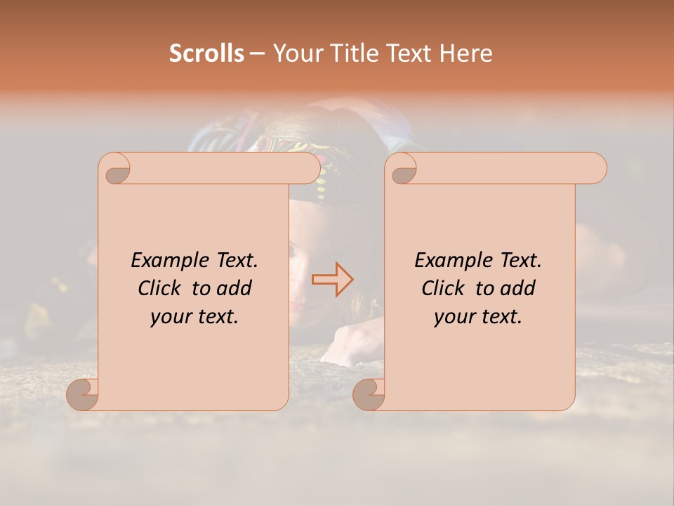 Vertical Image Of Woman Doing Exercise On The Mountain PowerPoint Template