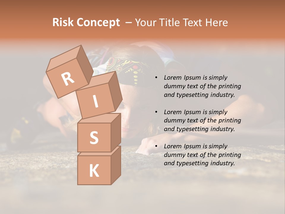 Vertical Image Of Woman Doing Exercise On The Mountain PowerPoint Template