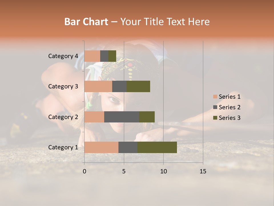 Vertical Image Of Woman Doing Exercise On The Mountain PowerPoint Template