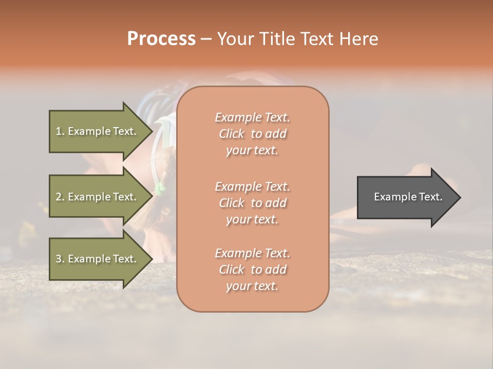 Vertical Image Of Woman Doing Exercise On The Mountain PowerPoint Template