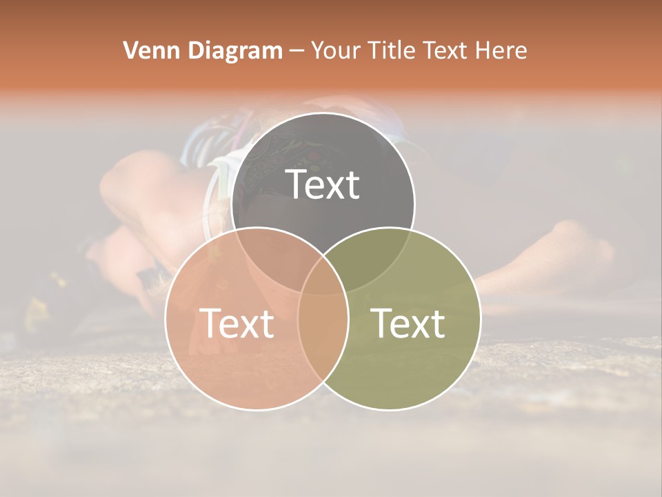 Vertical Image Of Woman Doing Exercise On The Mountain PowerPoint Template