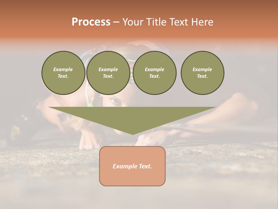 Vertical Image Of Woman Doing Exercise On The Mountain PowerPoint Template