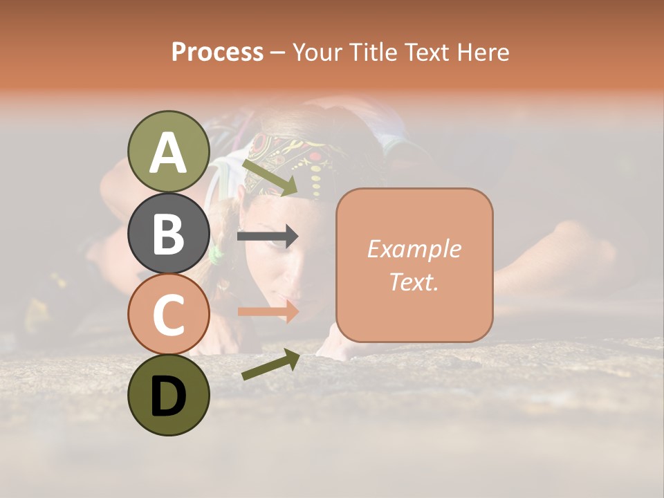 Vertical Image Of Woman Doing Exercise On The Mountain PowerPoint Template