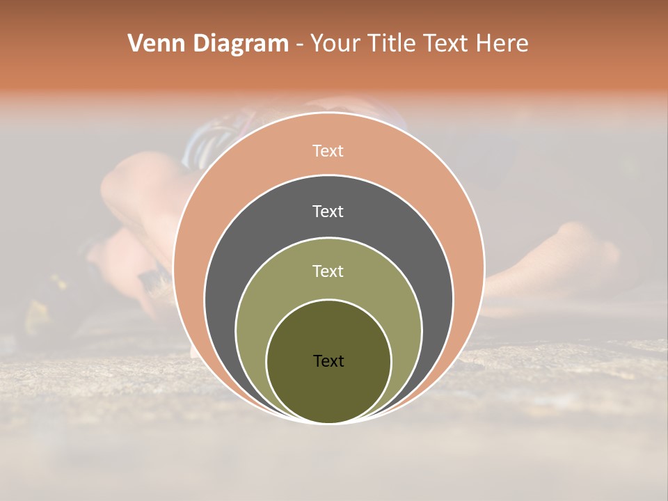 Vertical Image Of Woman Doing Exercise On The Mountain PowerPoint Template