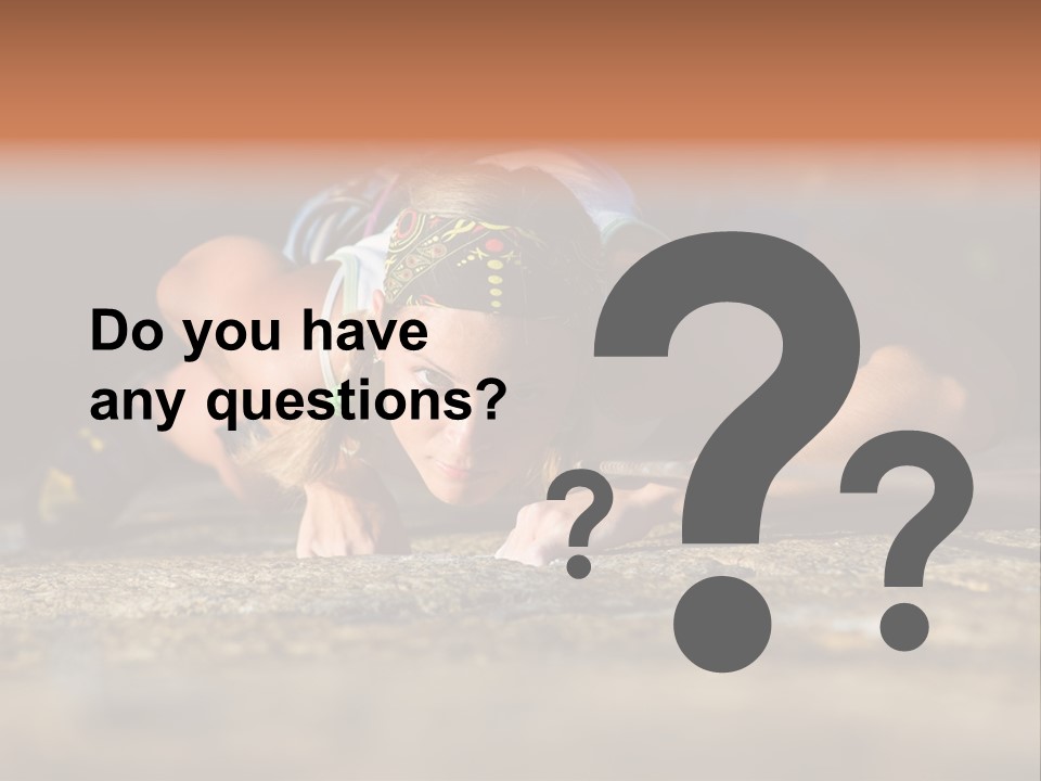 Vertical Image Of Woman Doing Exercise On The Mountain PowerPoint Template