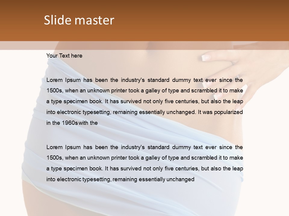 Slim Woman Body PowerPoint Template