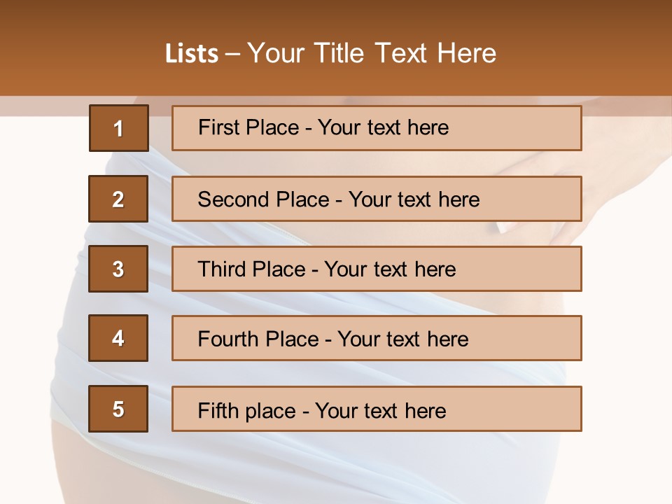 Slim Woman Body PowerPoint Template