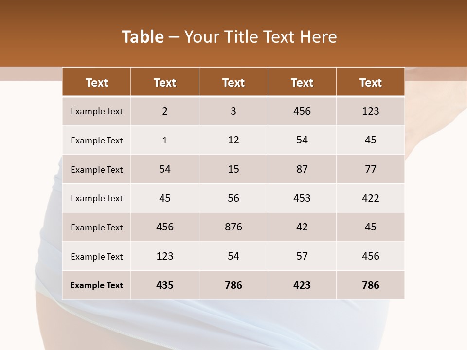 Slim Woman Body PowerPoint Template