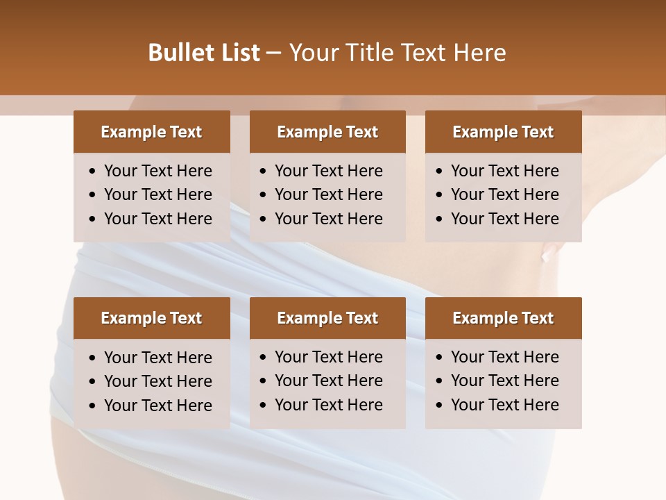 Slim Woman Body PowerPoint Template