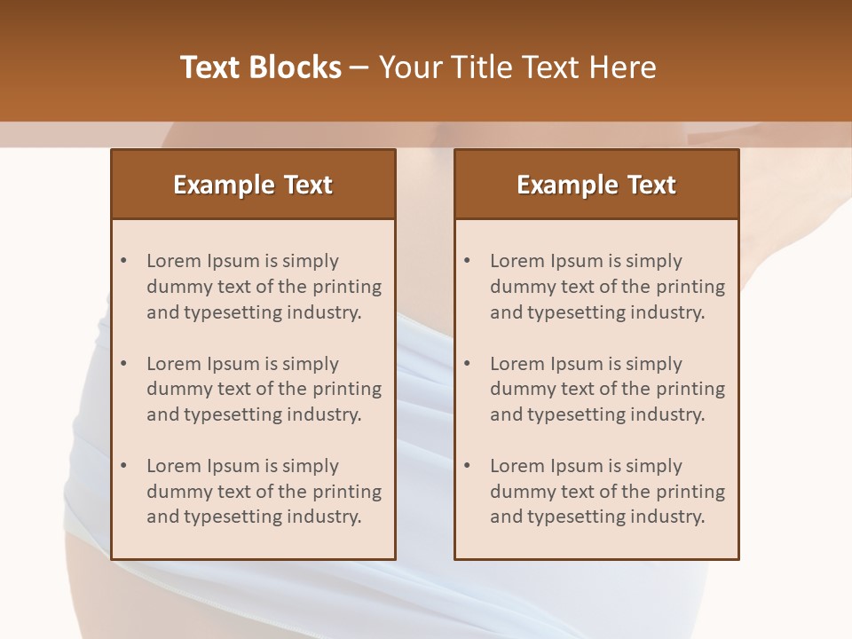 Slim Woman Body PowerPoint Template