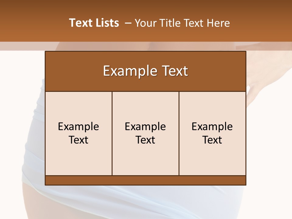 Slim Woman Body PowerPoint Template