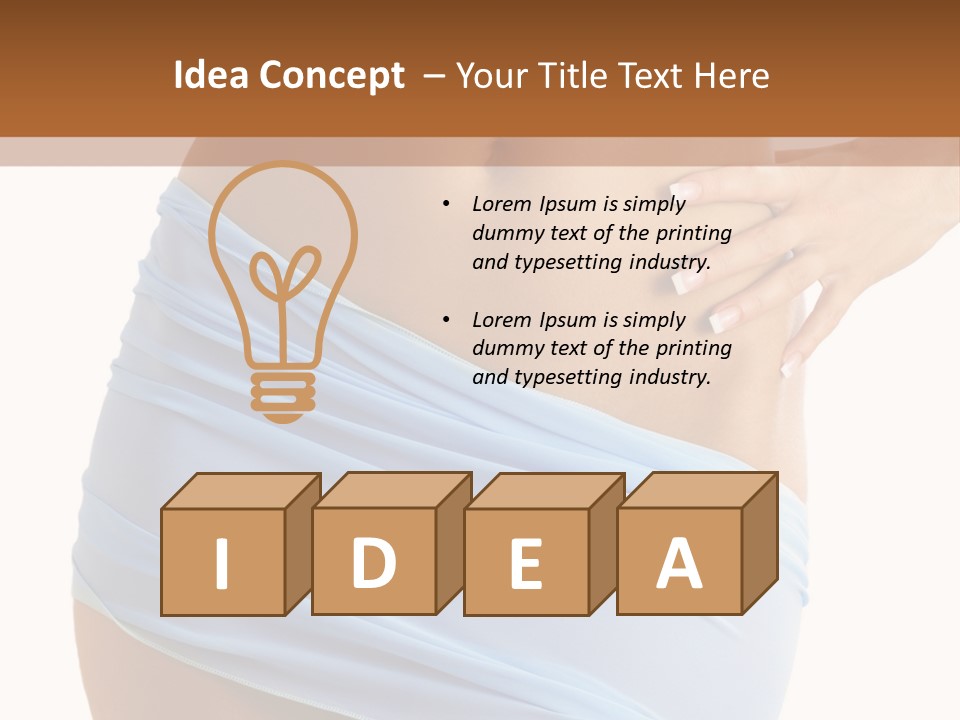 Slim Woman Body PowerPoint Template