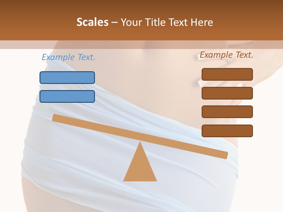 Slim Woman Body PowerPoint Template