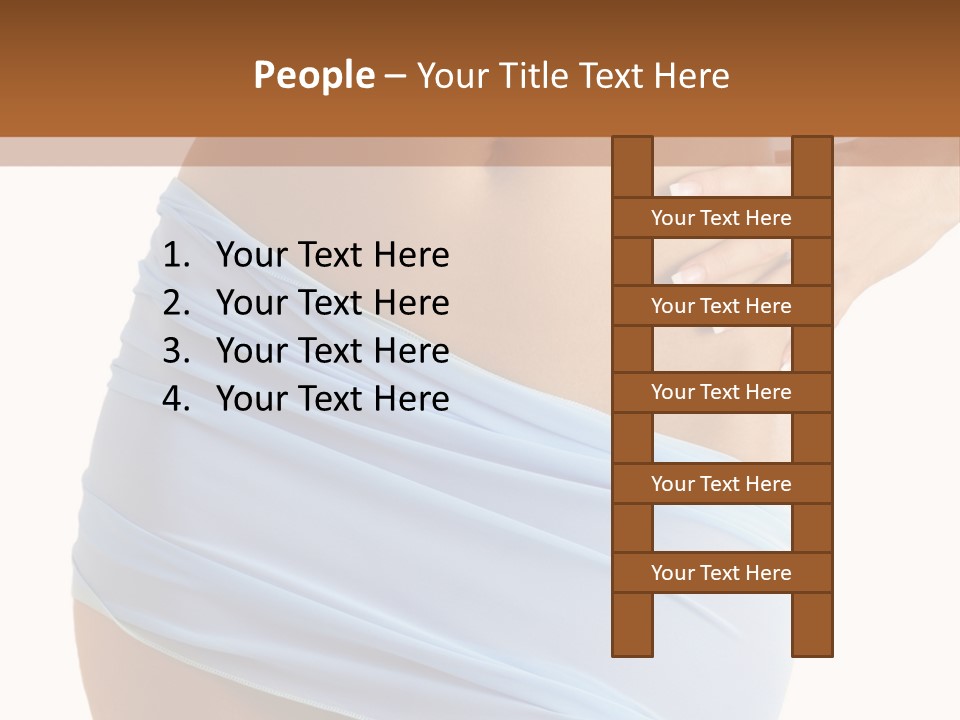 Slim Woman Body PowerPoint Template