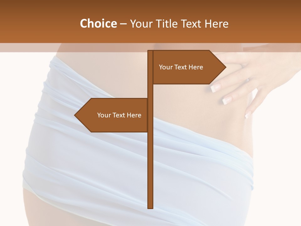 Slim Woman Body PowerPoint Template