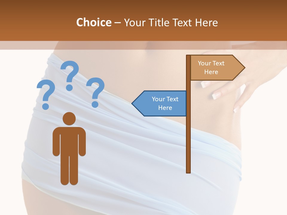 Slim Woman Body PowerPoint Template