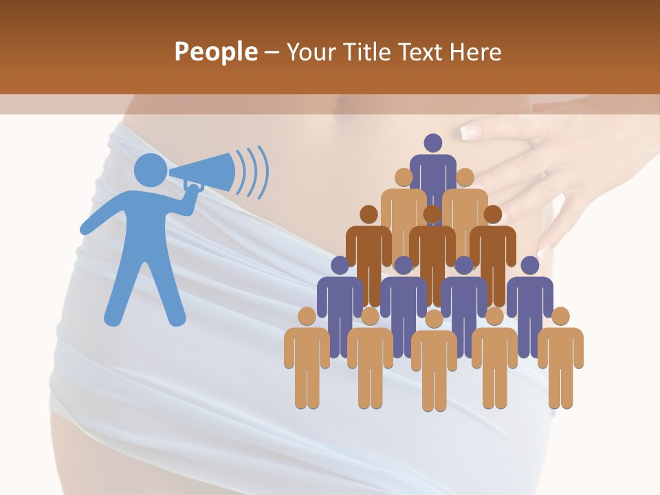 Slim Woman Body PowerPoint Template