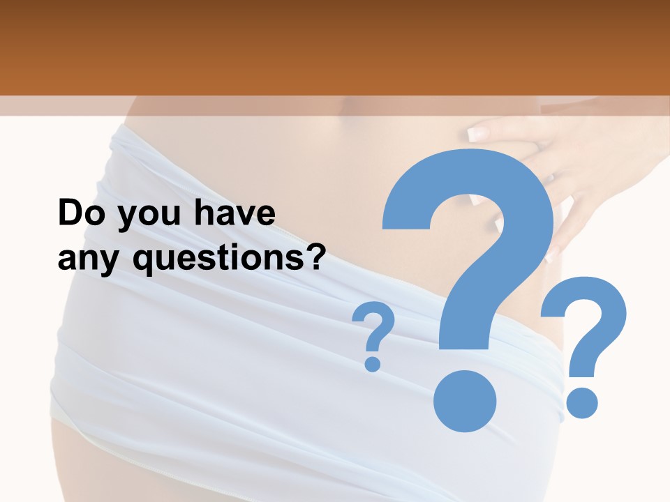 Slim Woman Body PowerPoint Template