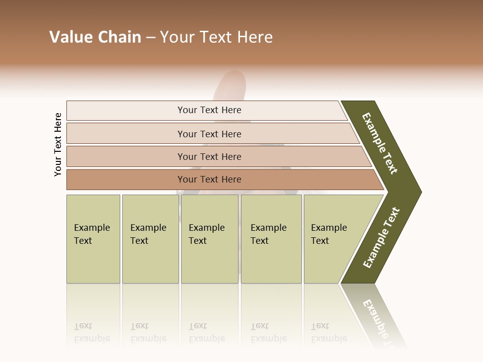 Thumbs Up Success Hand Breaking Through White Wall PowerPoint Template