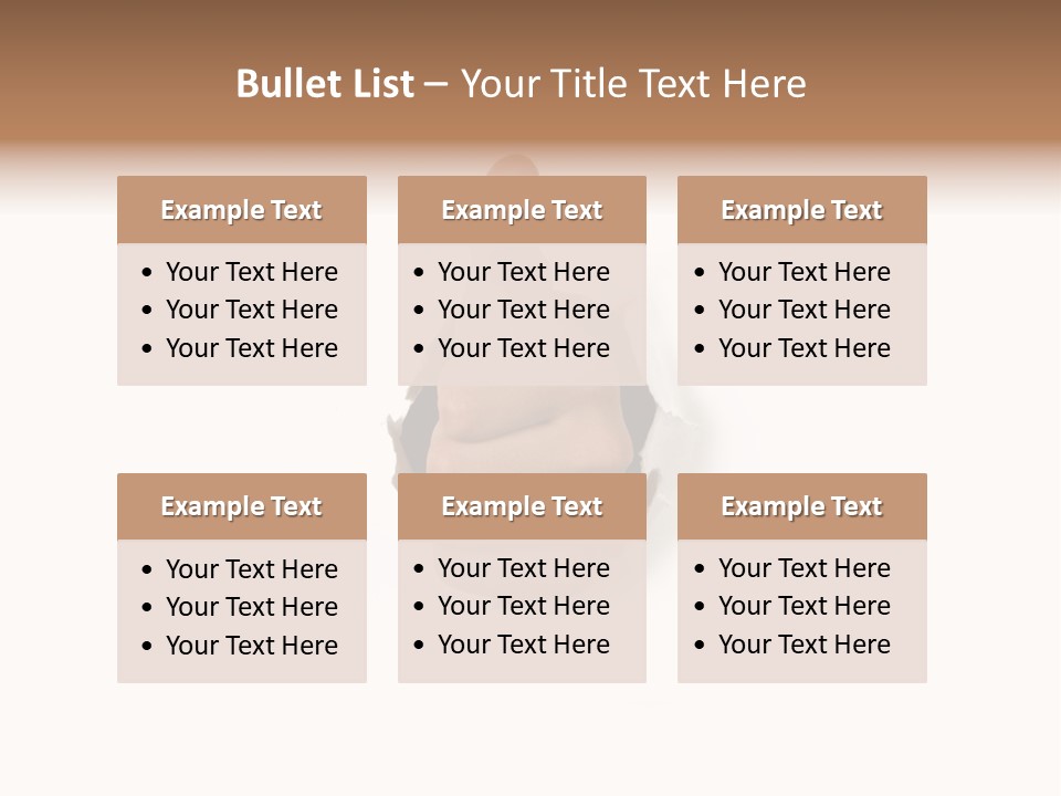 Thumbs Up Success Hand Breaking Through White Wall PowerPoint Template